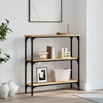 Gossi masa consola, stejar sonoma, 75x22,5x75 cm, lemn prelucrat