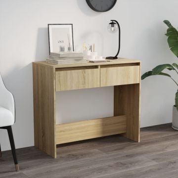 Gossi masa consola, stejar sonoma, 89x41x76,5 cm, otel