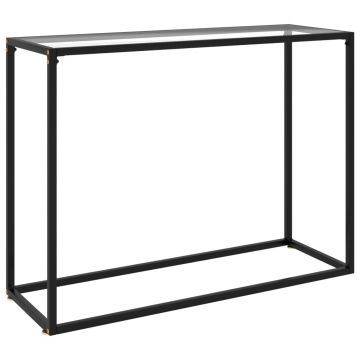 Gossi masa consola, transparent, 100x35x75 cm, sticla securizata