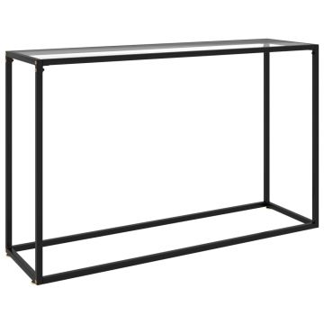Gossi masa consola, transparent, 120x35x75 cm, sticla securizata