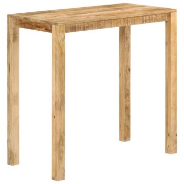 Gossi masa de bar, 112x55x108 cm, lemn masiv de mango