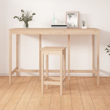 Gossi masa de bar, 180x80x110 cm, lemn masiv de pin