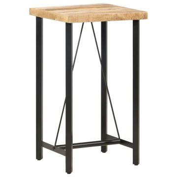 Gossi masa de bar, 60 x 60 x 107 cm, lemn de mango nefinisat