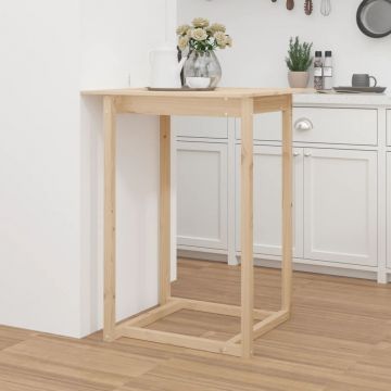 Gossi masa de bar, 80 x 80 x 110 cm, lemn masiv de pin