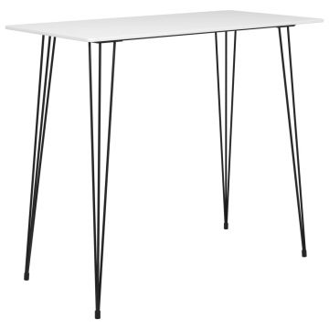 Gossi masa de bar, alb, 120 x 60 x 105 cm