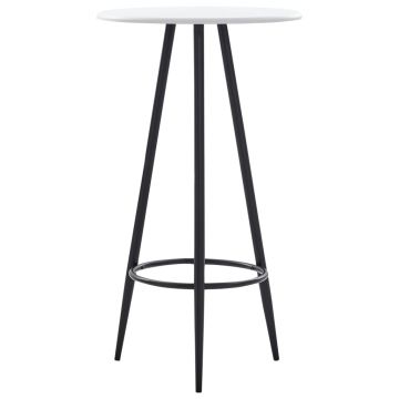 Gossi masa de bar, alb, 60 x 107,5 cm, mdf