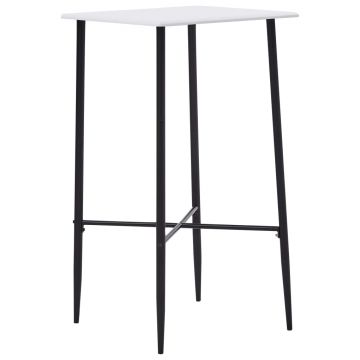 Gossi masa de bar, alb, 60 x 60 x 111 cm, mdf