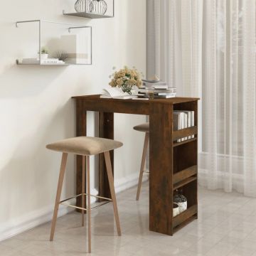 Gossi masa de bar cu raft depozitare 102x50x103,5 cm lemn prelucrat
