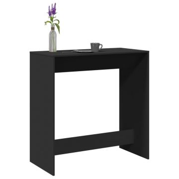 Gossi masa de bar, negru, 102x50x103,5 cm, lemn prelucrat