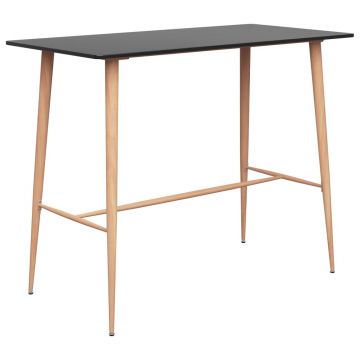 Gossi masa de bar, negru, 120 x 60 x 105 cm