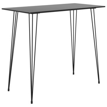 Gossi masa de bar, negru, 120 x 60 x 105 cm