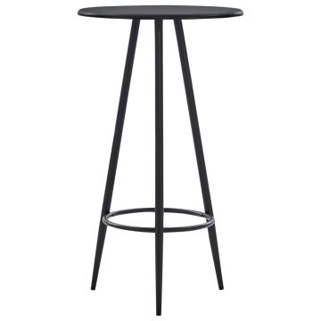 Gossi masa de bar, negru, 60 x 107,5 cm, mdf