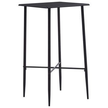 Gossi masa de bar, negru, 60 x 60 x 111 cm, mdf