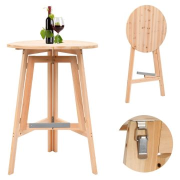 Gossi masa de bar pliabila, 78 cm, lemn de brad