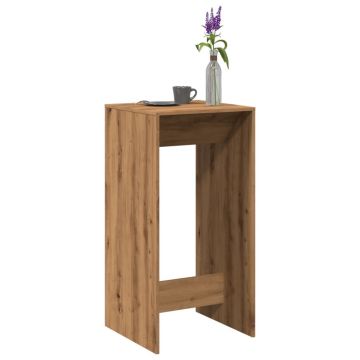 Gossi masa de bar, stejar artizanal, 51x50x103,5 cm, lemn prelucrat