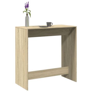 Gossi masa de bar, stejar sonoma, 102x50x103,5 cm, lemn prelucrat