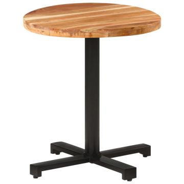 Gossi masa de bistro, Ø70x75 cm, lemn masiv de acacia, rotunda