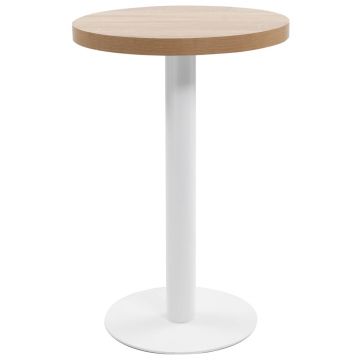Gossi masa de bistro, maro deschis, 50 cm, mdf