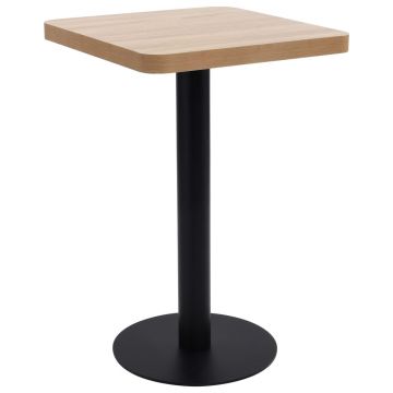Gossi masa de bistro, maro deschis, 50 x 50 cm, mdf