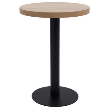 Gossi masa de bistro, maro deschis, 60 cm, mdf