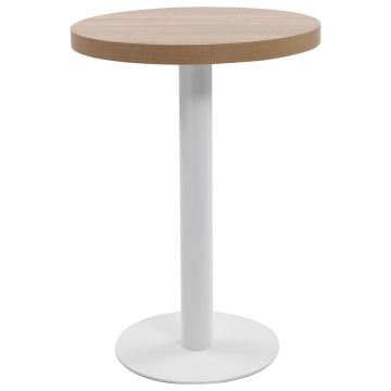 Gossi masa de bistro, maro deschis, 60 cm, mdf