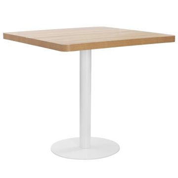 Gossi masa de bistro, maro deschis, 80 x 80 cm, mdf