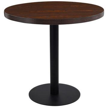 Gossi masa de bistro, maro inchis, 80 cm, mdf