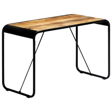 Gossi masa de bucatarie, 118x60x76 cm, lemn masiv de mango nefinisat