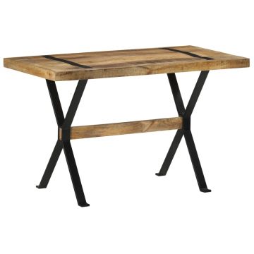 Gossi masa de bucatarie, 120 x 60 x 76 cm, lemn de mango nefinisat