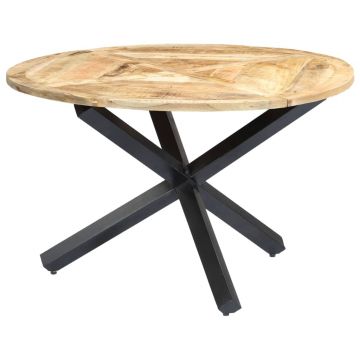 Gossi masa de bucatarie, 120 x 76 cm, lemn masiv de mango, rotund
