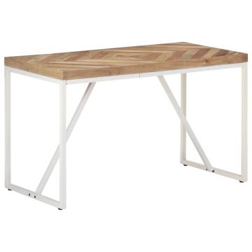 Gossi masa de bucatarie, 120x60x76cm, lemn masiv de acacia/mango