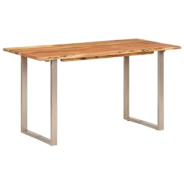 Gossi masa de bucatarie, 140 x 70 x 76 cm, lemn masiv de acacia
