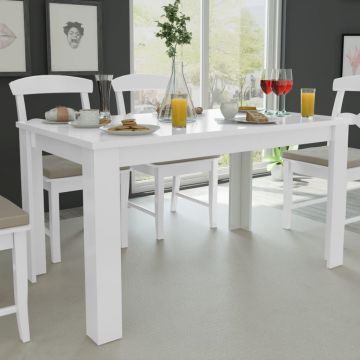 Gossi masa de bucatarie, 140 x 80 x 75 cm, alb