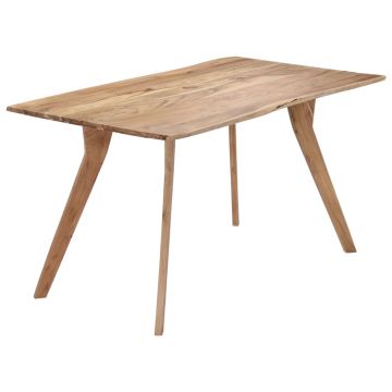 Gossi masa de bucatarie, 140 x 80 x 76 cm, lemn masiv de acacia