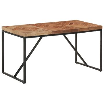 Gossi masa de bucatarie, 140x70x76 cm, lemn masiv acacia/mango