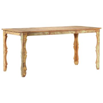 Gossi masa de bucatarie, 160 x 80 x 76 cm, lemn masiv reciclat
