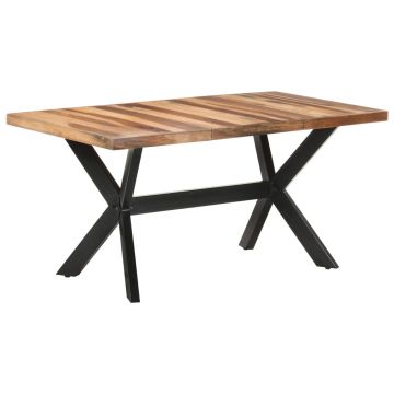 Gossi masa de bucatarie, 160x80x75 cm, lemn masiv cu finisaj miere