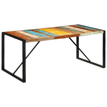 Gossi masa de bucatarie, 175x90x76 cm, lemn masiv reciclat