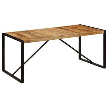 Gossi masa de bucatarie, 180 x 90 x 75 cm, lemn masiv de mango