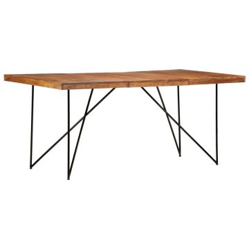 Gossi masa de bucatarie, 180 x 90 x 76 cm, lemn masiv de acacia