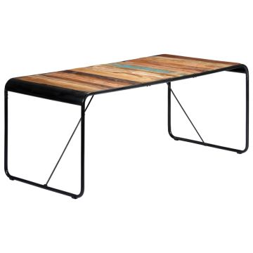 Gossi masa de bucatarie, 180 x 90 x 76 cm, lemn masiv reciclat