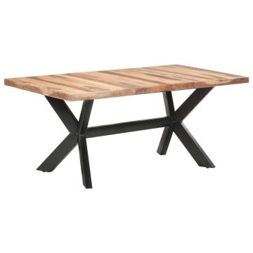 Gossi masa de bucatarie, 180x90x75 cm, lemn masiv cu finisaj miere