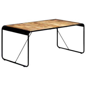 Gossi masa de bucatarie, 180x90x76 cm, lemn masiv de mango nefinisat