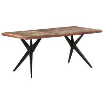 Gossi masa de bucatarie, 180x90x76 cm, lemn masiv reciclat