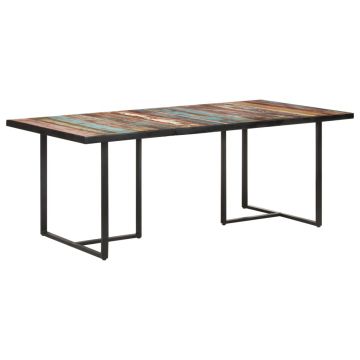 Gossi masa de bucatarie, 200 cm, lemn masiv reciclat