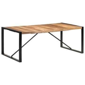 Gossi masa de bucatarie, 200x100x75 cm, lemn masiv
