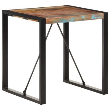 Gossi masa de bucatarie, 70 x 70 x 75 cm, lemn masiv reciclat