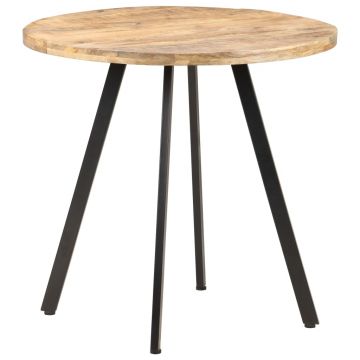 Gossi masa de bucatarie, 80 cm, lemn de mango nefinisat