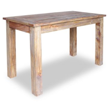 Gossi masa de bucatarie din lemn masiv reciclat, 120 x 60 x 77 cm