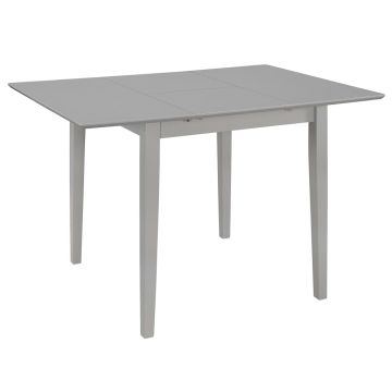Gossi masa de bucatarie extensibila, gri, (80-120)x80x74 cm, mdf